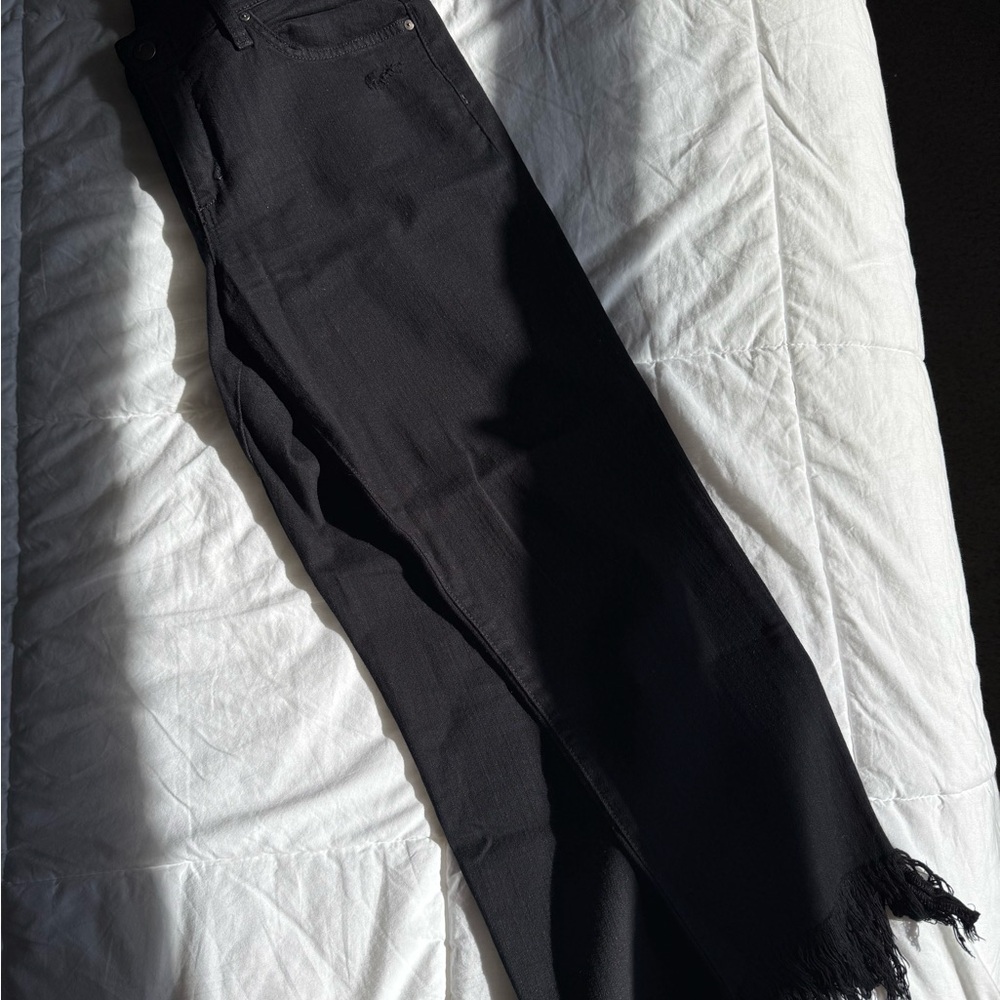Joe's Jeans Black Ankle Cropped Denim